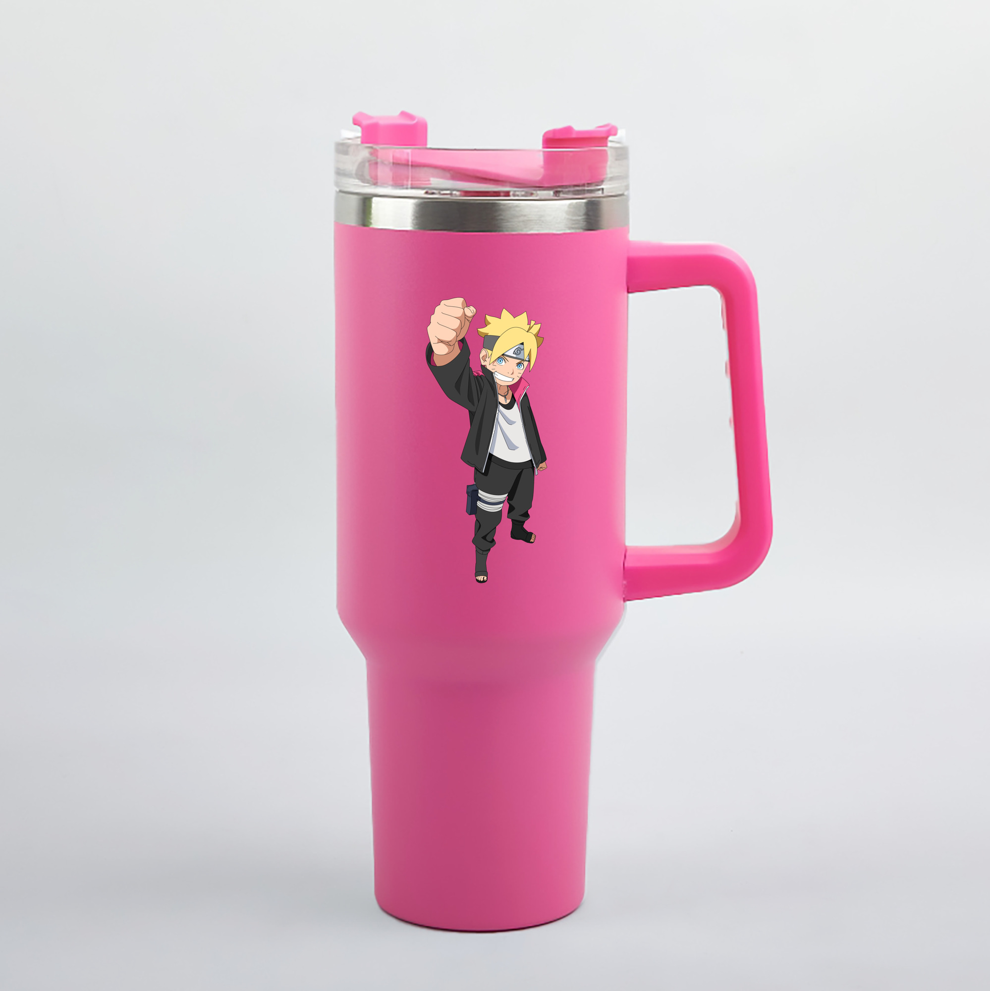 （画像用） NARUTO -ナルト- うずまき ボルト Uzumaki Boruto 1200mL車用タンブラー（カラープリント）